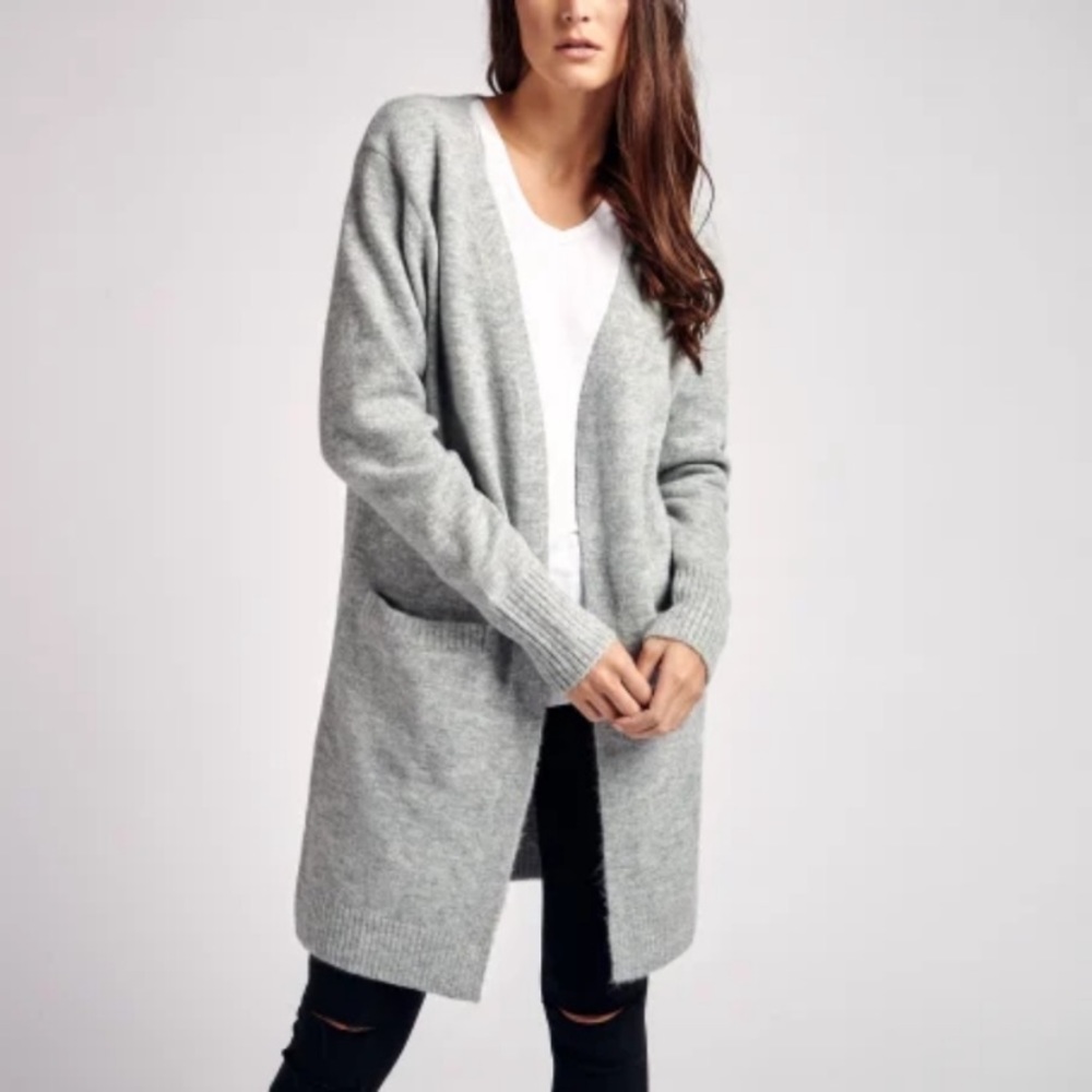 Cozy cashmere & wool blend cardigan